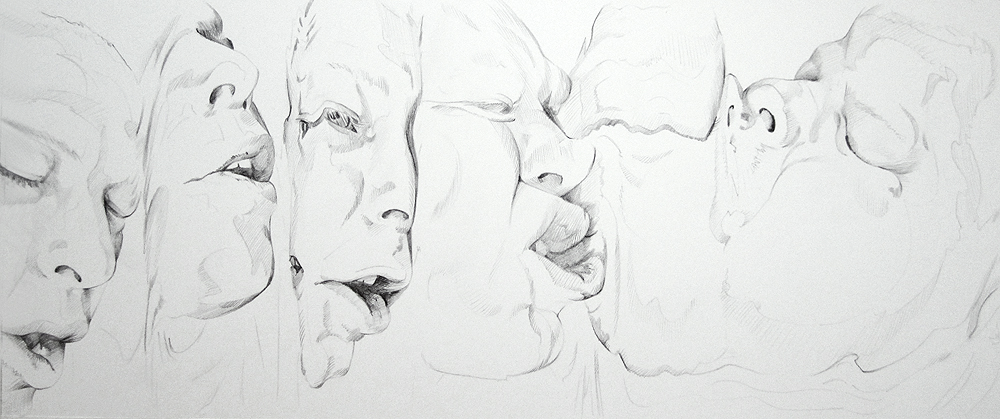 Melt - Graphite drawing by Scott Hutchison