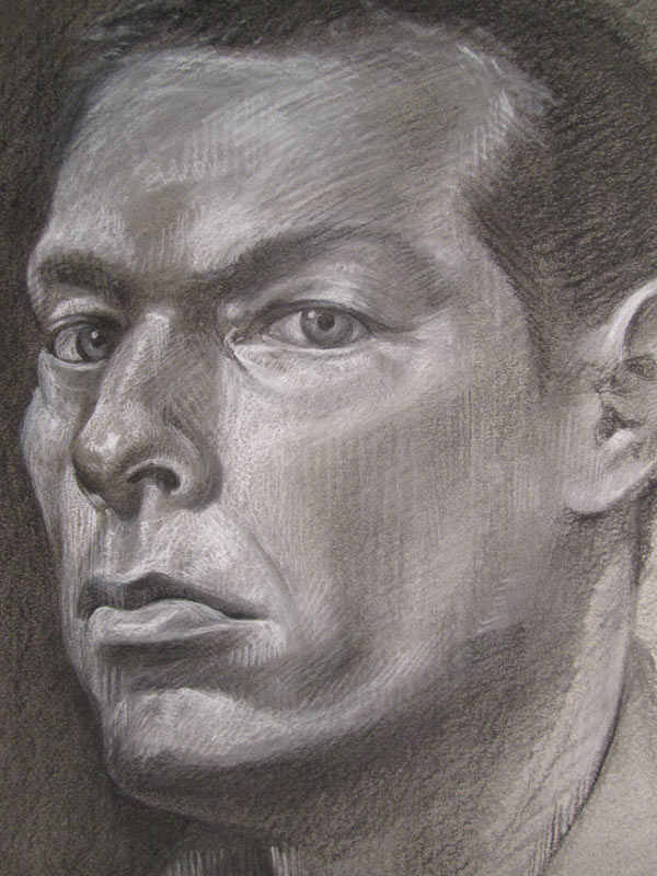 Scott Hutchison - Conte and Charcoal drawing