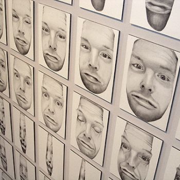 Funny Squished Portrait Animation in Graphite by Scott Hutchison