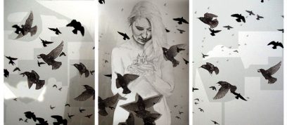 Birds – Graphite Pencil Triptych