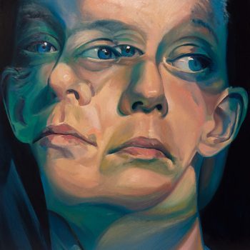 Colorful Double Portrait underpainting by Scott Hutchison